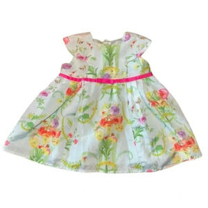 Baker Ted Baker Mint Green Floral Dress Size 0-3M